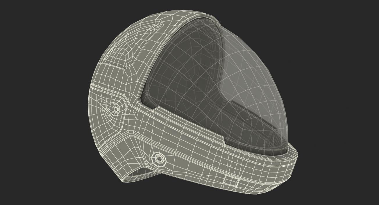 3D Futuristic Astronaut Space Helmet model