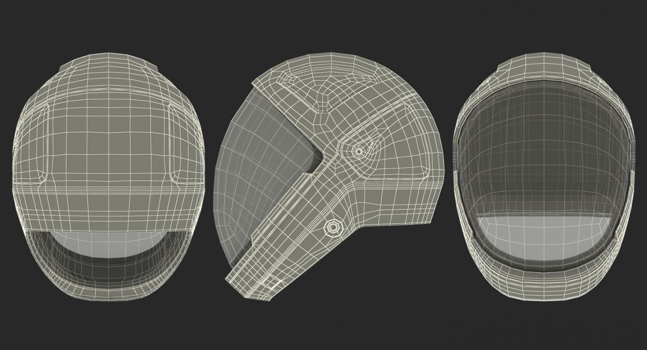 3D Futuristic Astronaut Space Helmet model