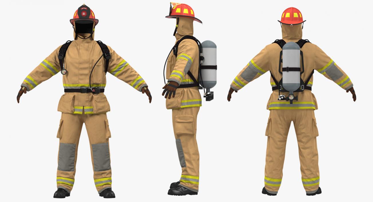 Firefighter Uniform 3D model