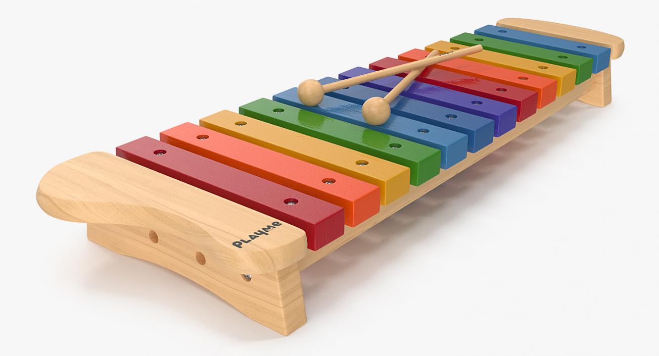 Xylophone Percussion Musical Toy 3D