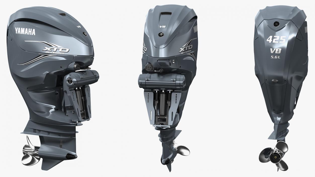 3D model Yamaha XTO Offshore F425A Outboard Motor