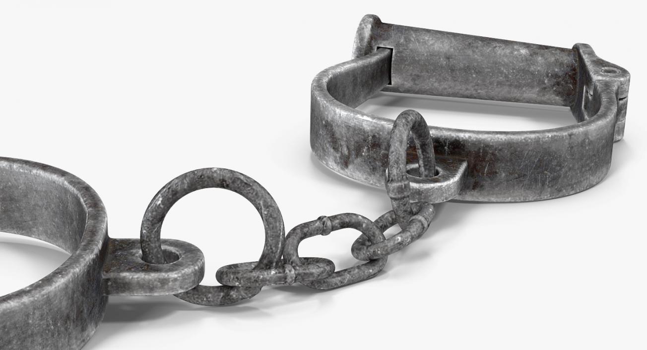 Old Hand Shackles 3D
