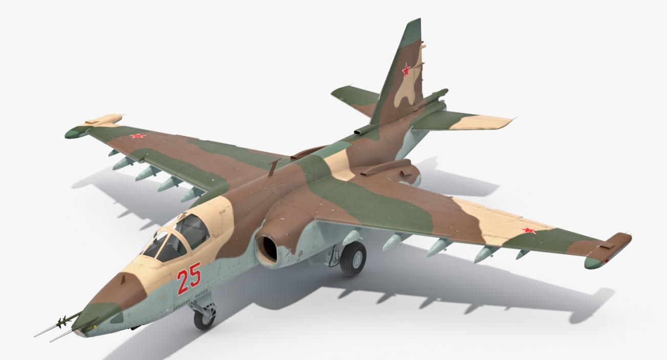 Attack Plane Su-25 Frogfoot 3D