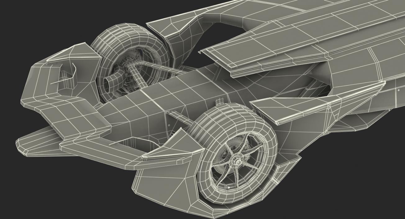 3D Audi E-Tron FE05 Formula E Rigged model