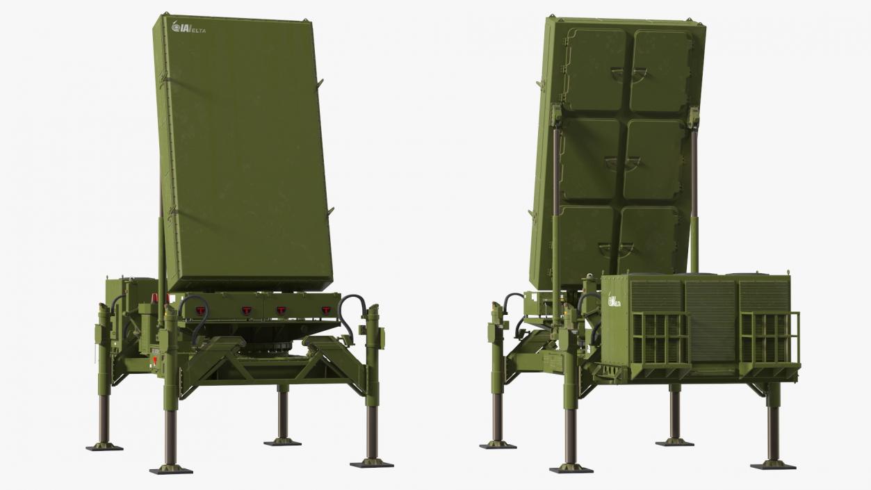 3D ELTA ELM 2084 Multi Mission Radar model