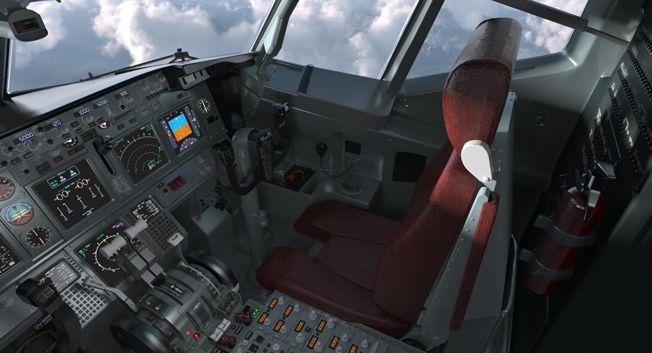 3D Boeing 737-800 with Interior American Airlines