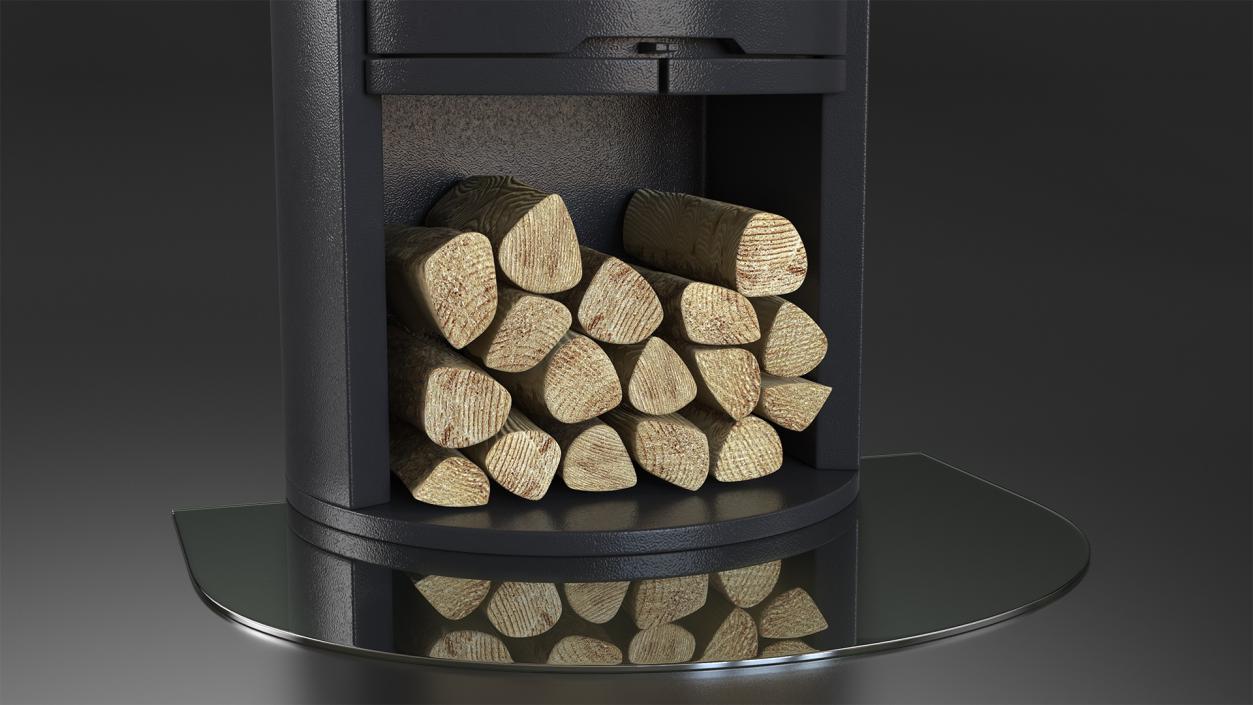 Modern Wood Burning Stove Contura 610 3D