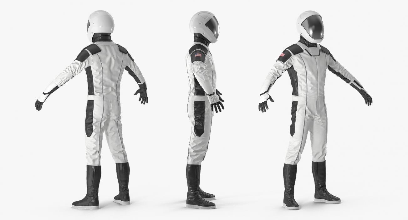 3D Futuristic Astronaut Space Suit Rigged model