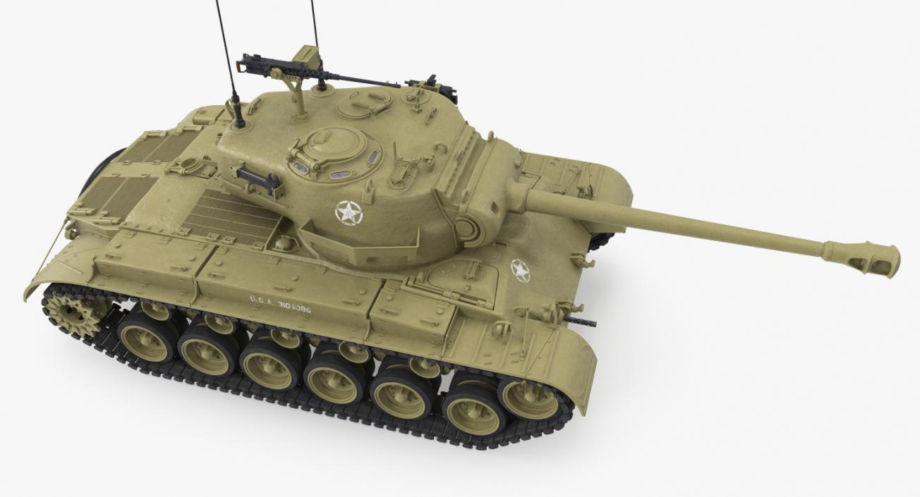 3D Heavy Tank M26 Pershing model