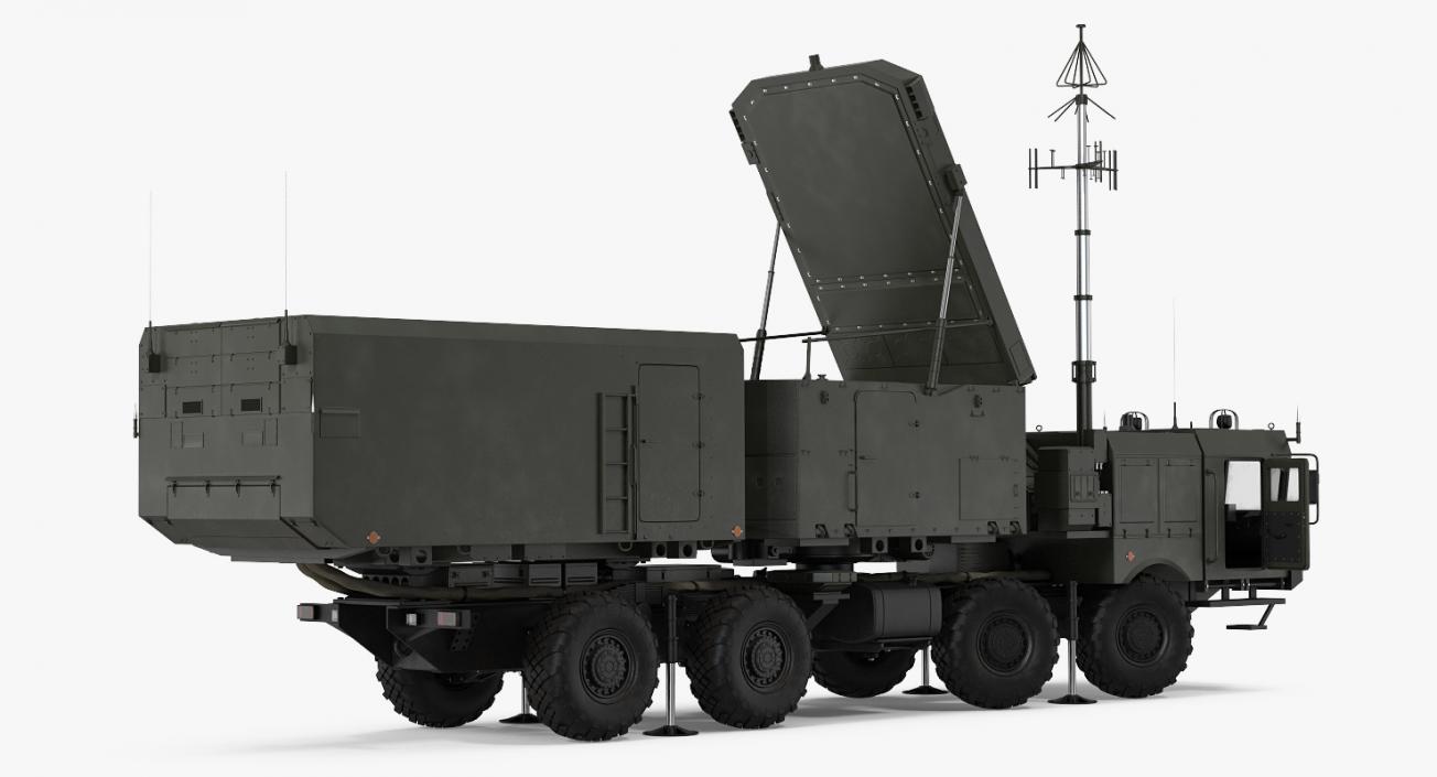3D model Multi Functional Radar 92n2e for S 400 Rigged
