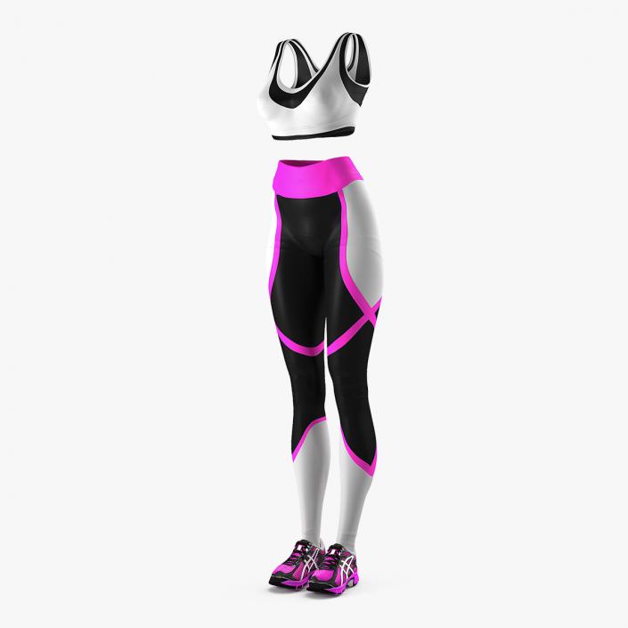 3D Womens Fitness Style Clothes model