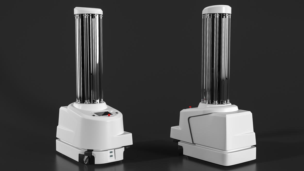3D model UV Disinfection Robot Off