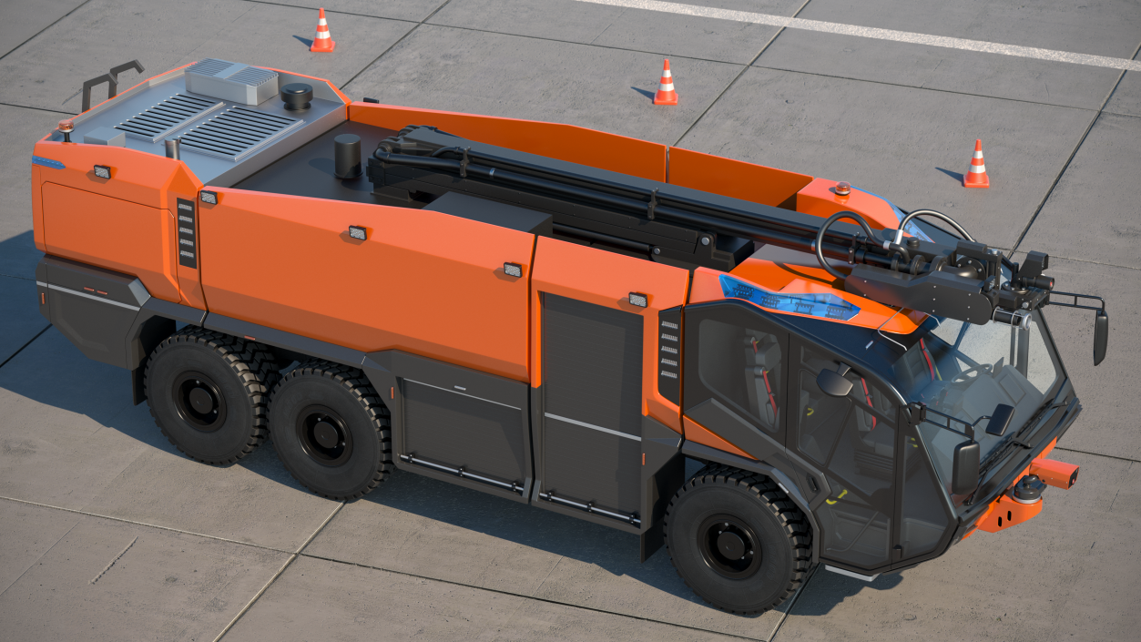 Firefighting Truck 6x6 3D