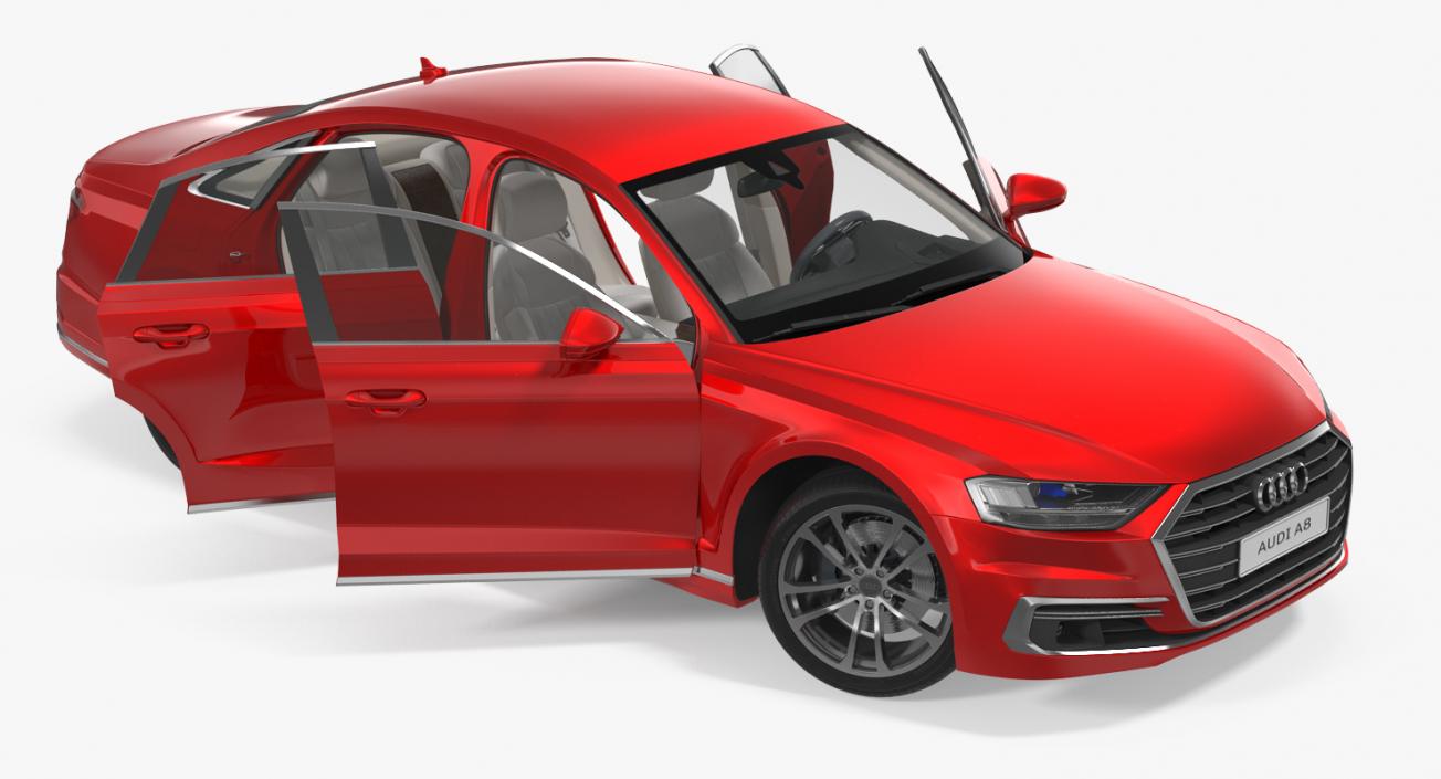 Audi A8 2018 Rigged 3D model