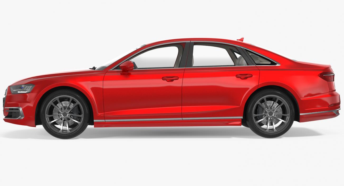 Audi A8 2018 Rigged 3D model