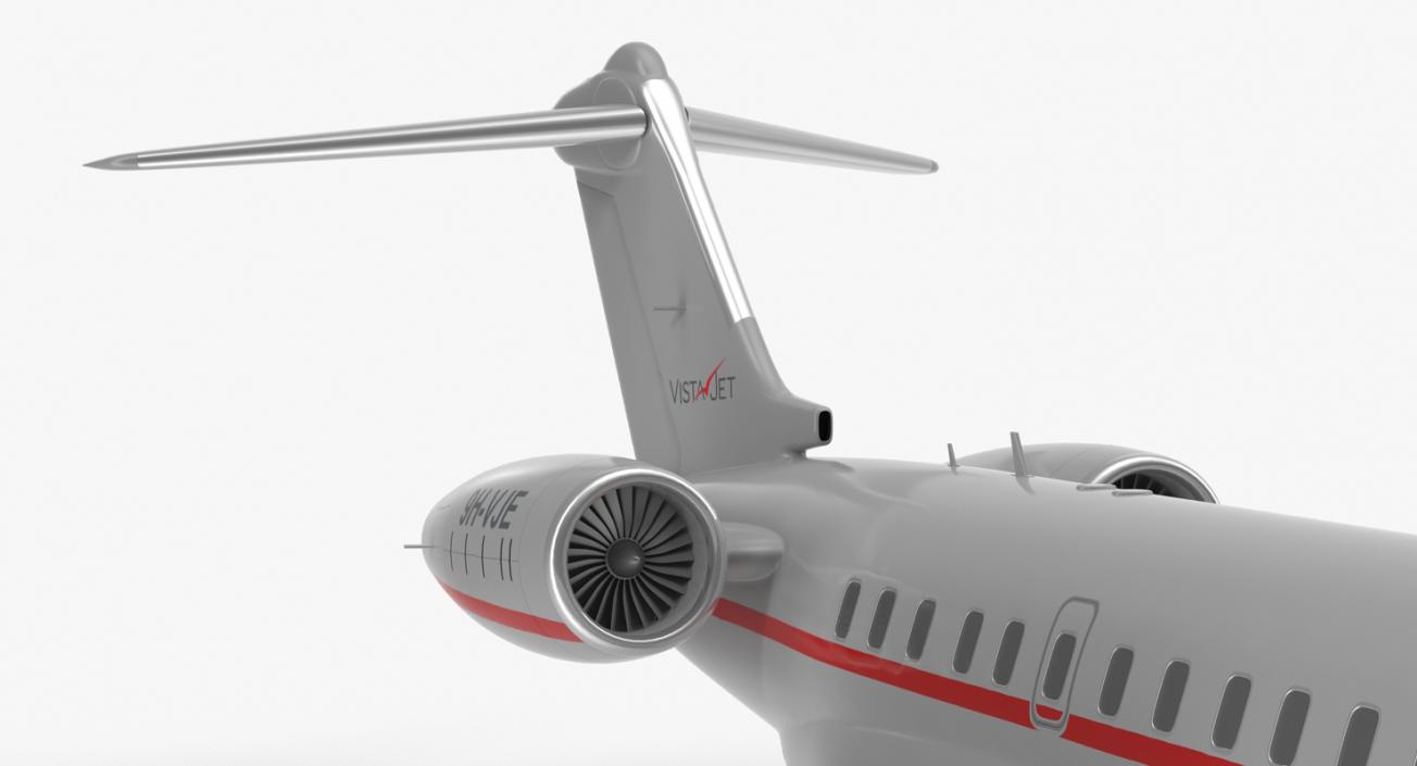 Business Jet Global 6000 3D model