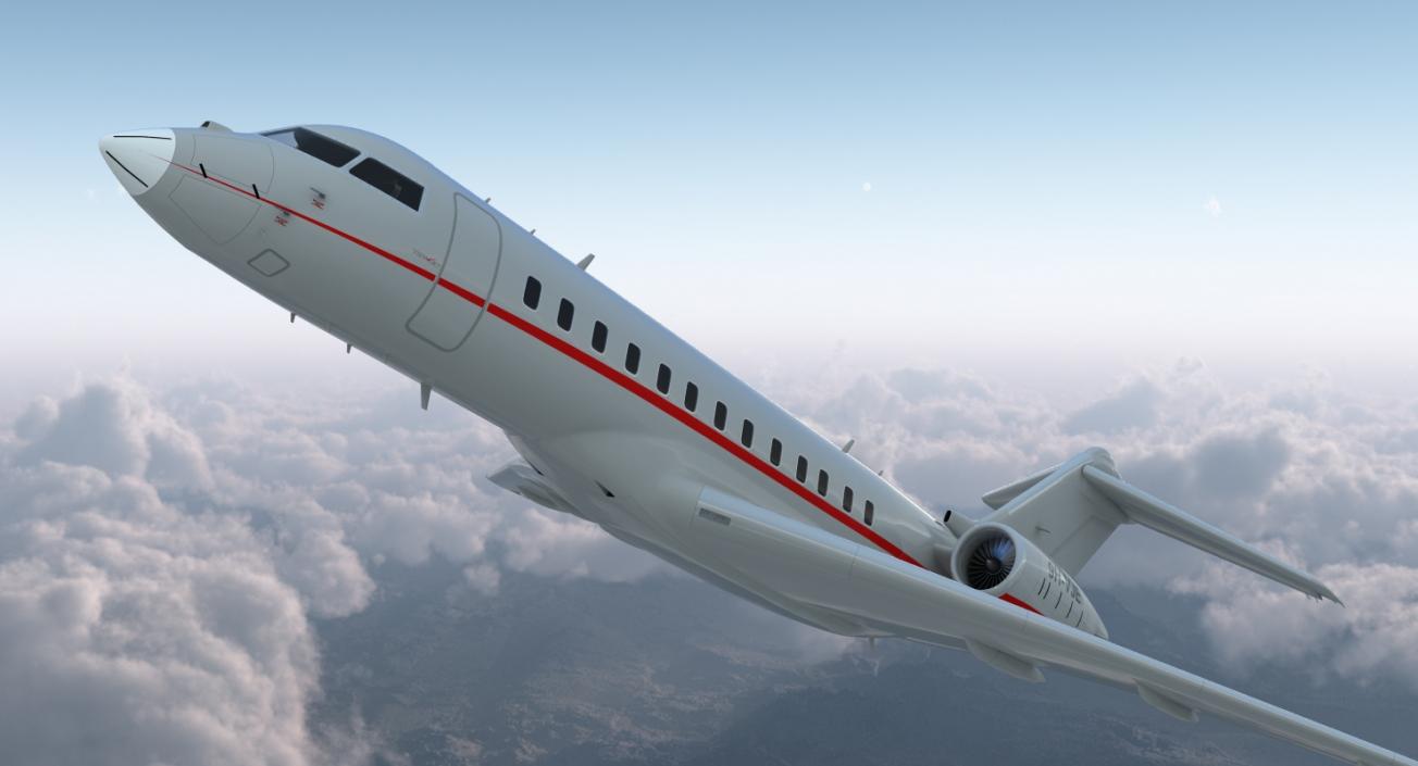 Business Jet Global 6000 3D model