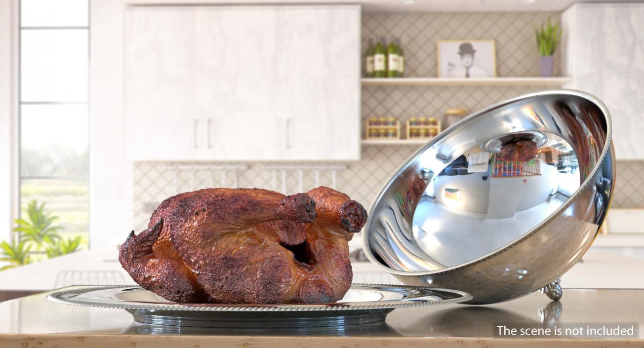 3D Cloche Cook with Roasted Turkey