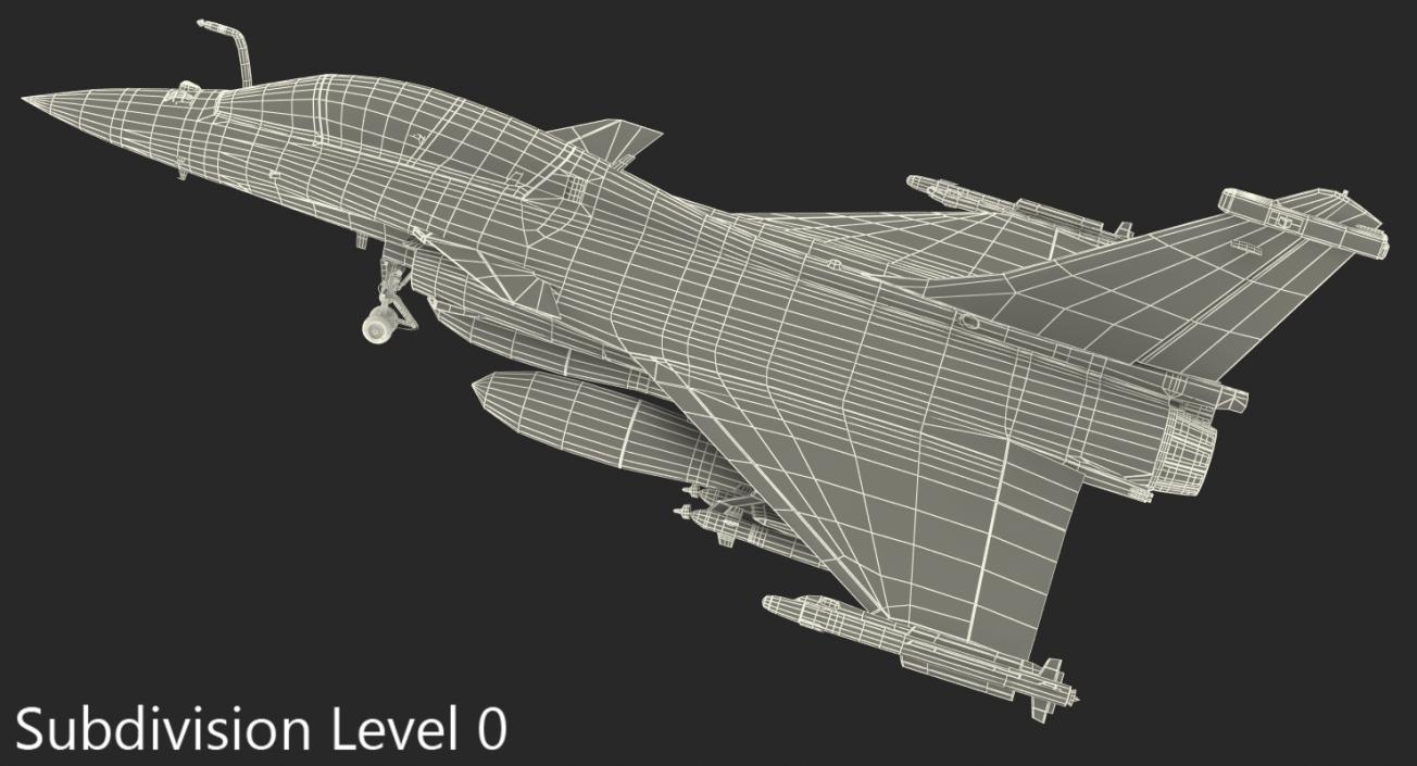 3D model Dassault Rafale