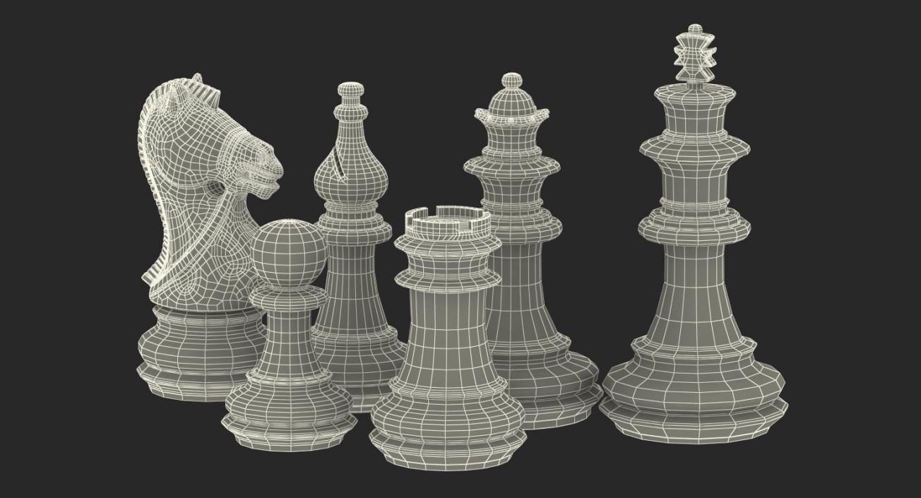 3D Plastic Chess Figures