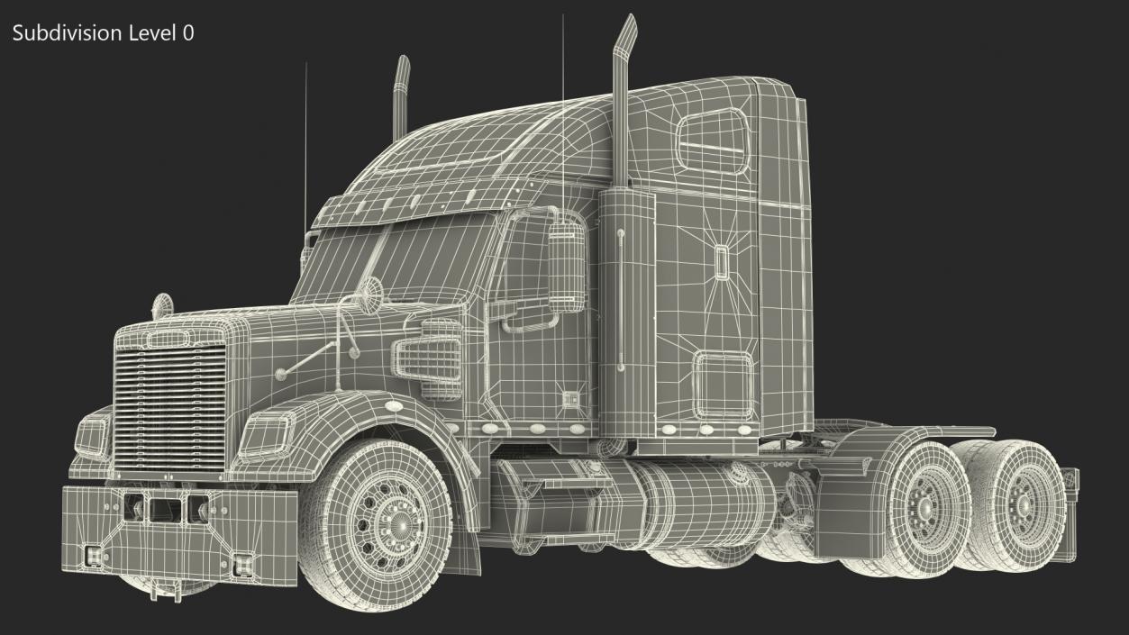 Heavy Duty Truck Simple Interior 3D