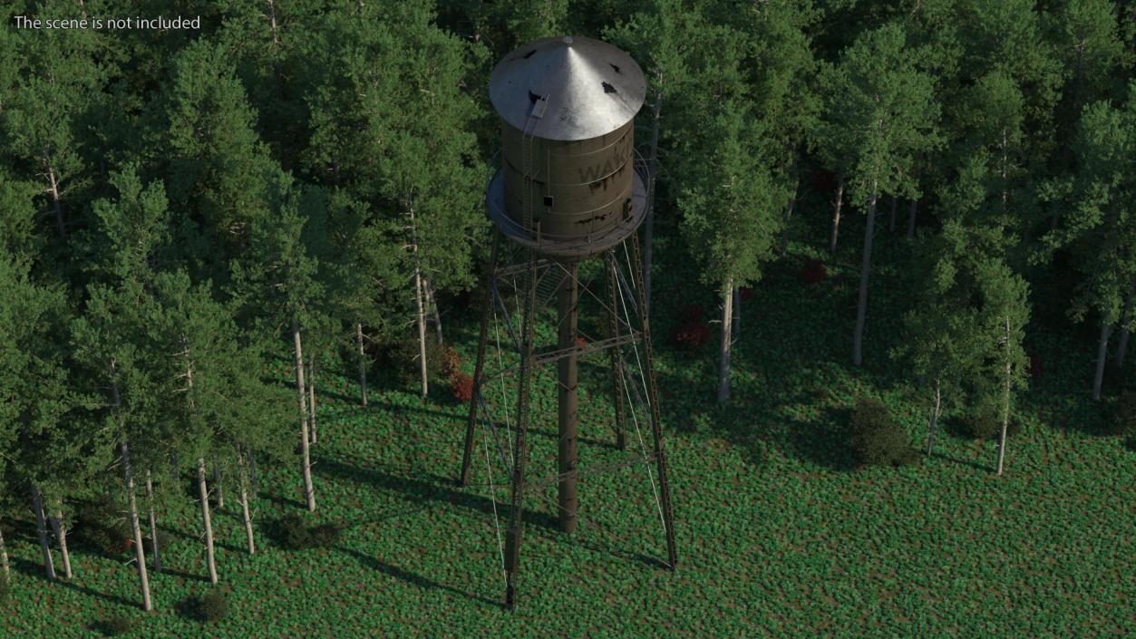 Rusty Water Tower 3D