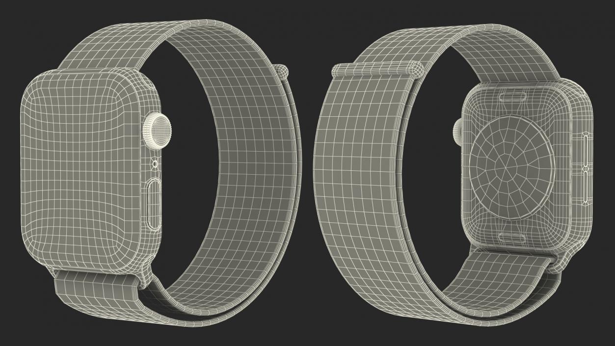 Silver Smartwatch 3D