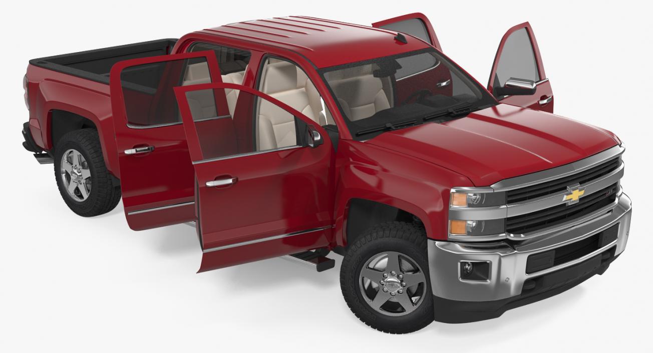 Chevrolet Silverado 2015 Rigged(1) 3D model