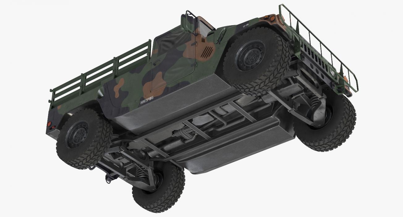 3D model Cargo Troop Carrier Car HMMWV m1038 Camo