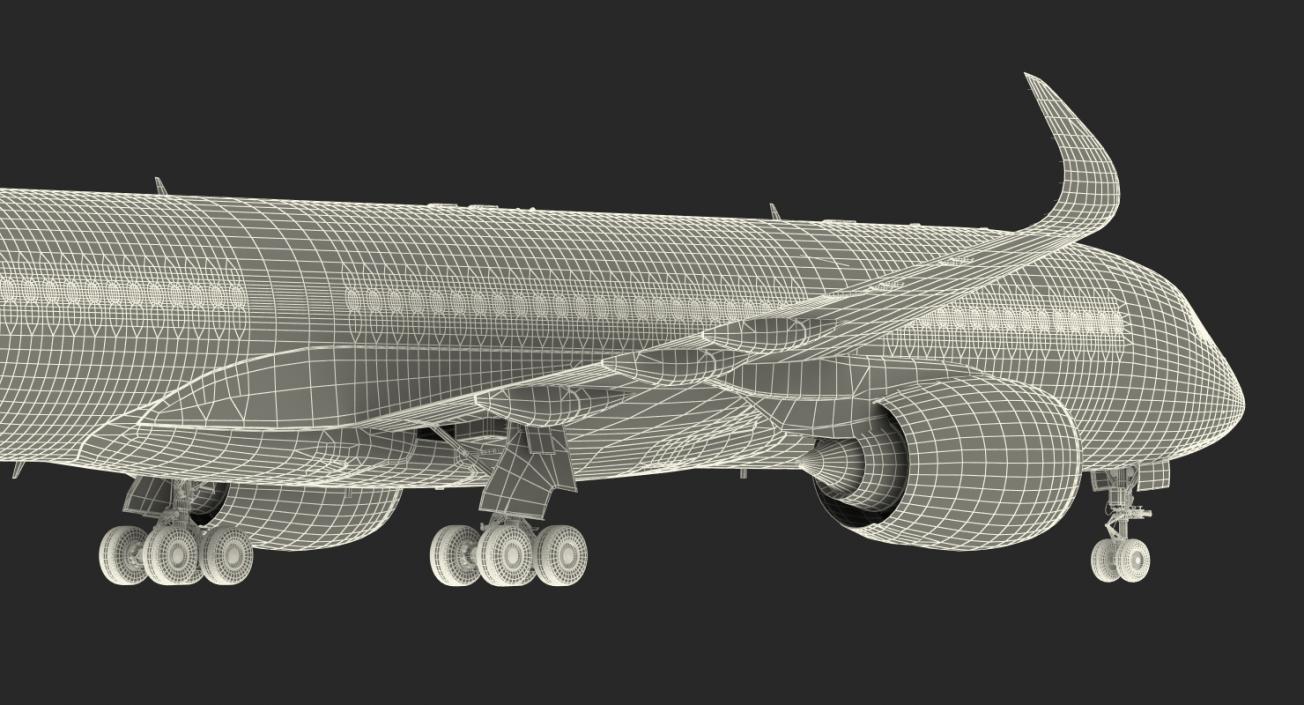 3D model Airbus A350-900 Lufthansa