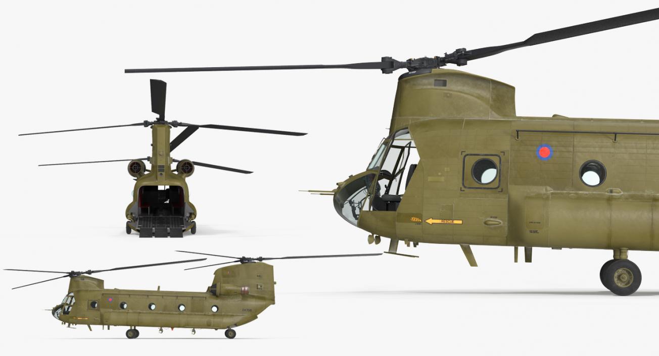 3D model Heavy Helicopter CH-47 Chinook