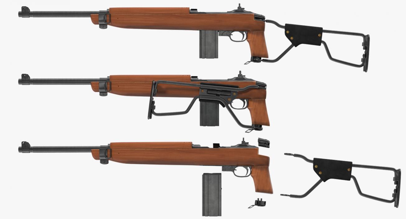 3D Carbine M1A1 Folding Stock