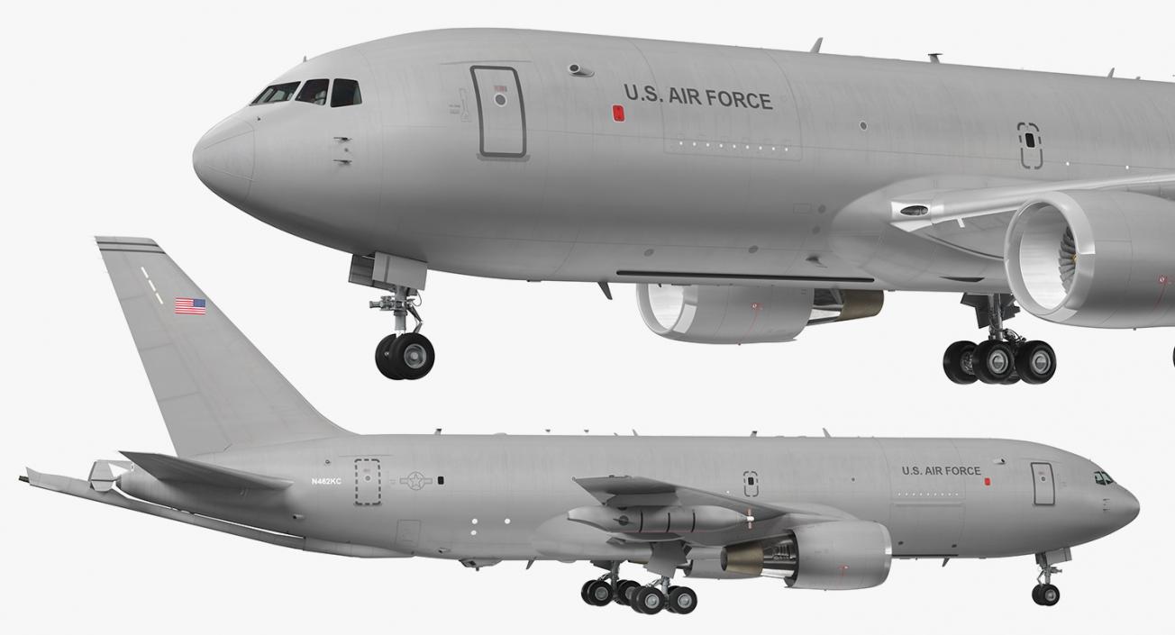Boeing KC46 Pegasus Military Refueling Aircraft Rigged 3D model