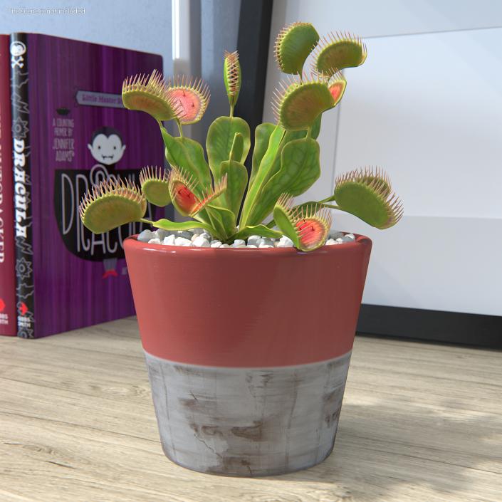 3D Venus Flytrap in Plant Pot