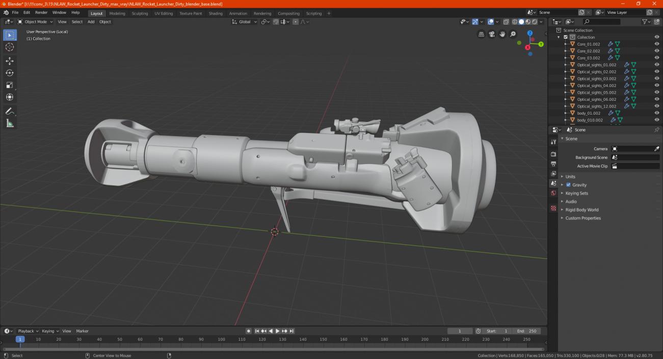 NLAW Rocket Launcher New 3D model