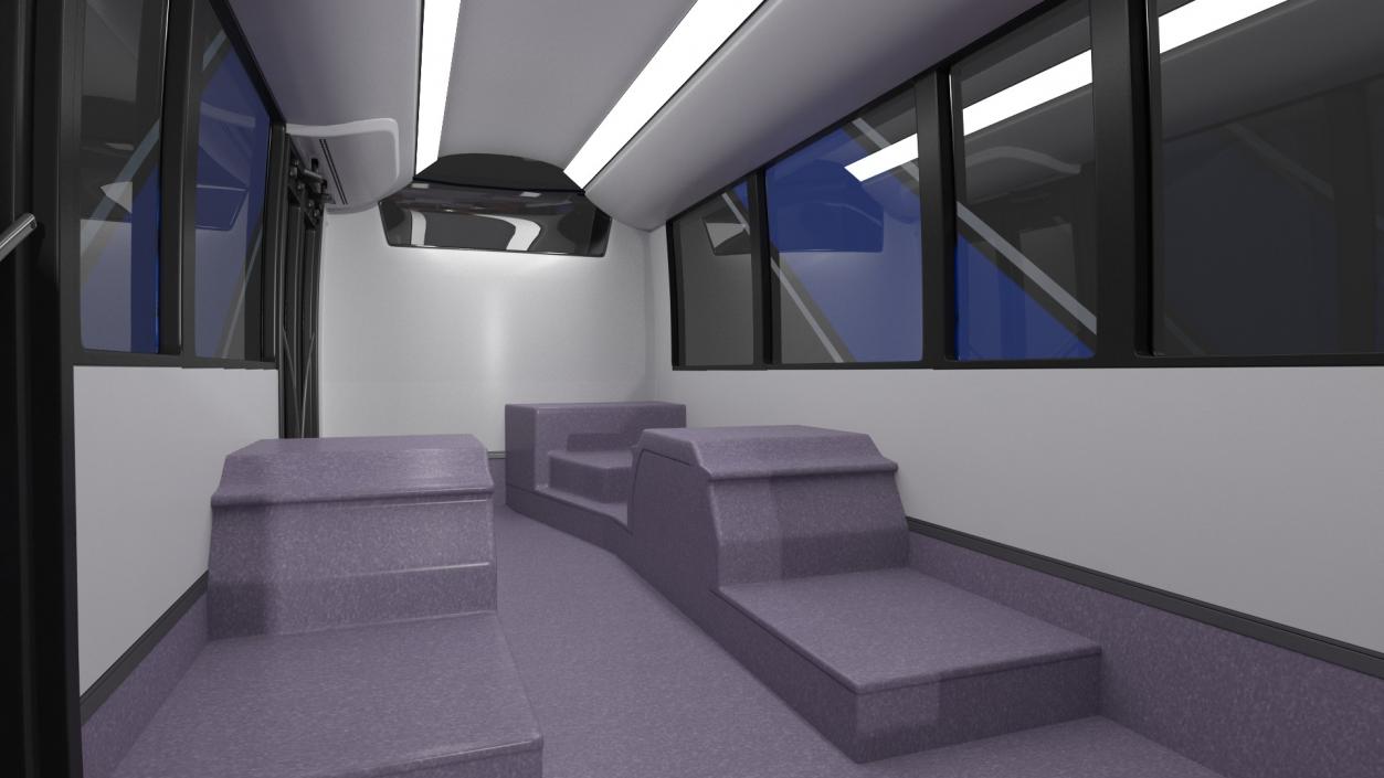 3D model Iveco Crealis Trolleybus Simple Interior