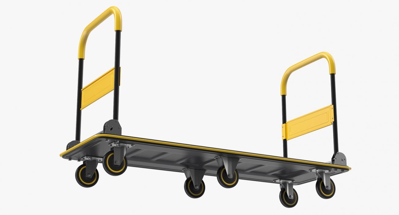 Platform Hand Truck Trolley 3D