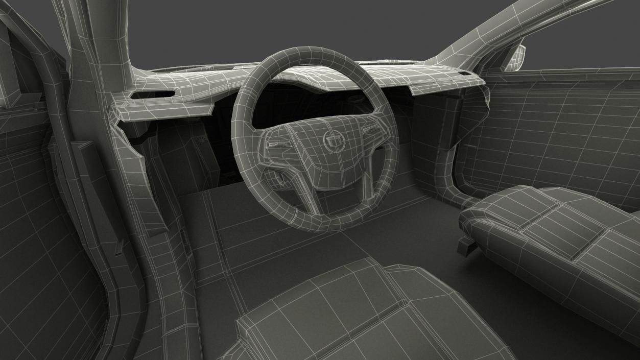 Six Door Limousine Generic Simple Interior 3D