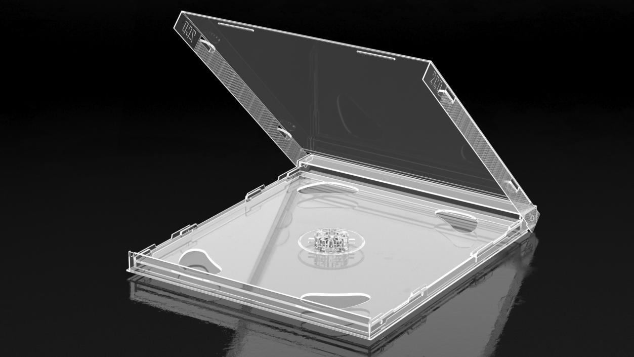 3D Clear Double CD Jewel Case