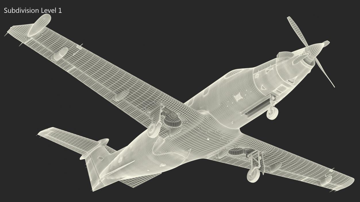 3D Pilatus PC12 NGX Business Plane