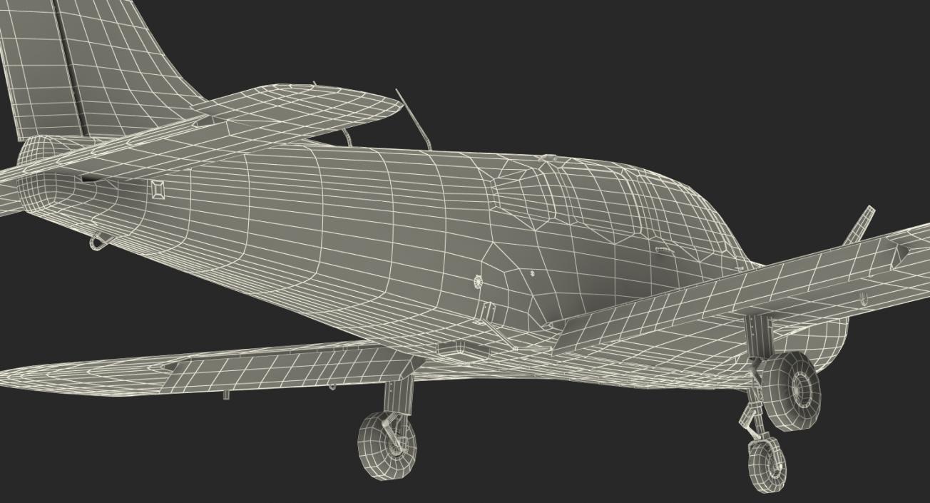 3D model Aircraft Piper PA-28-161 Warrior II