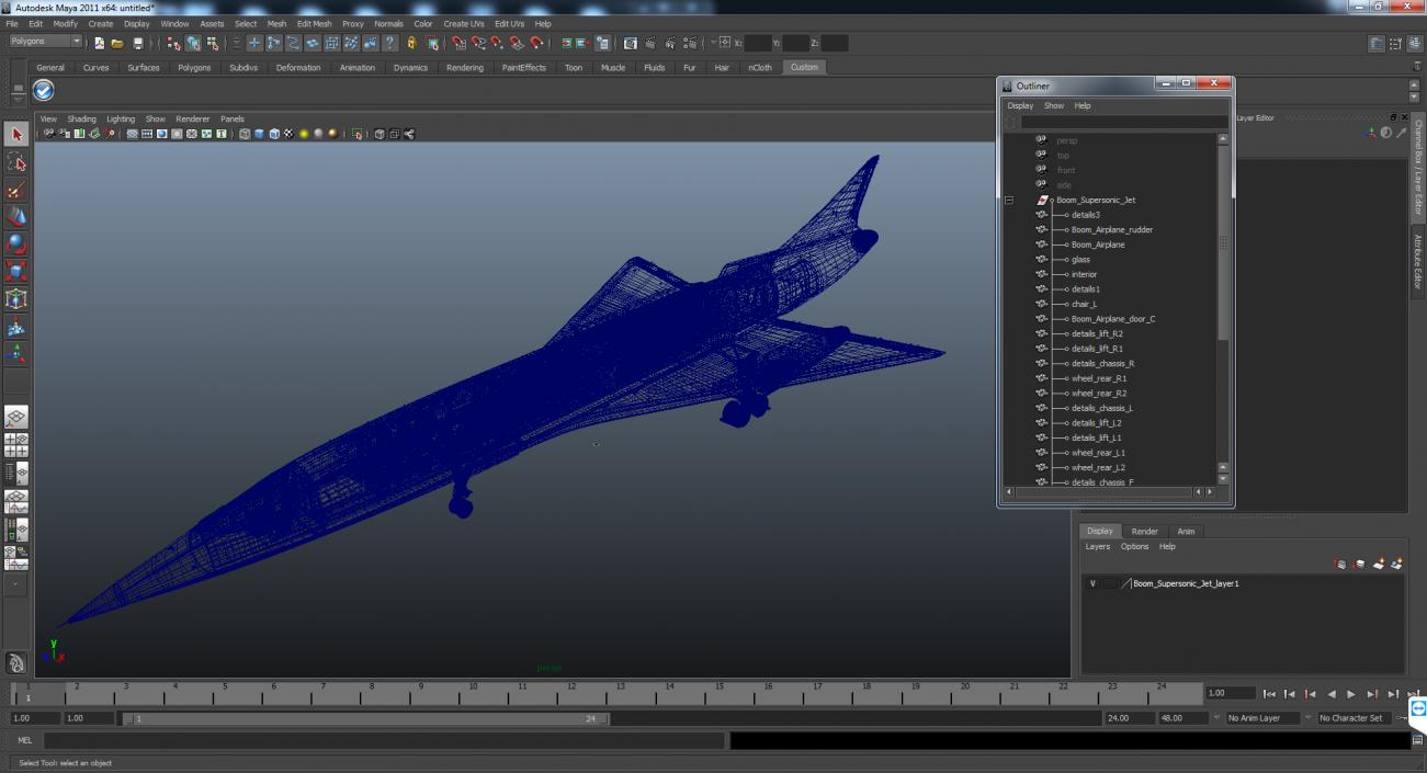 Boom Supersonic Jet 3D model