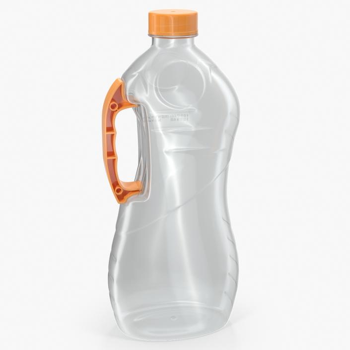 3D Empty Plastic Package Bottle model