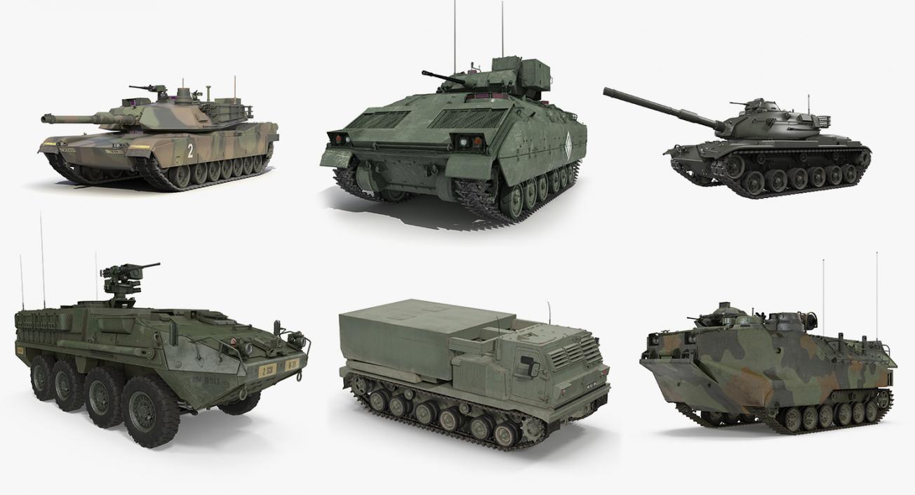 US Tanks Collection 3D model