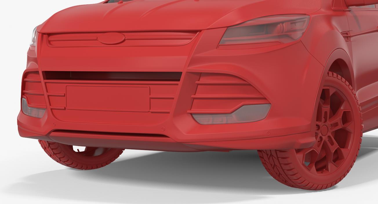 3D Ford Kuga FWD 2016 model