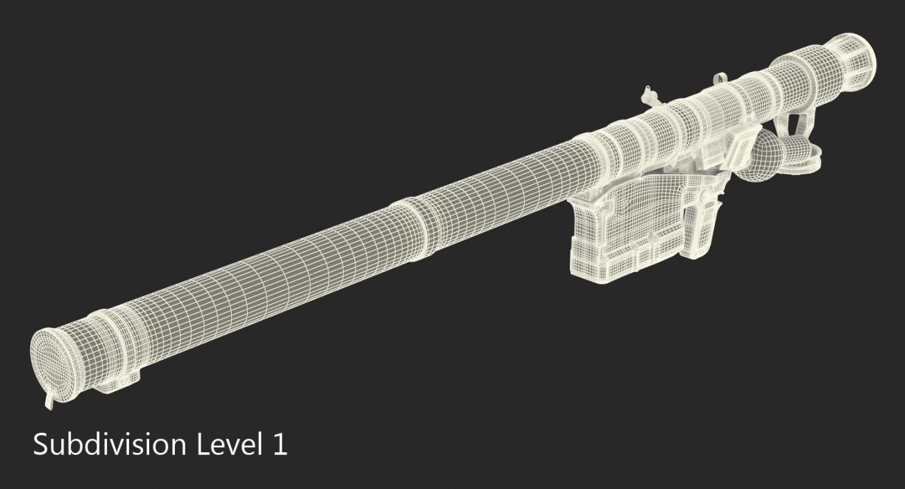 SA-18 Grouse Launch Tube 3D model