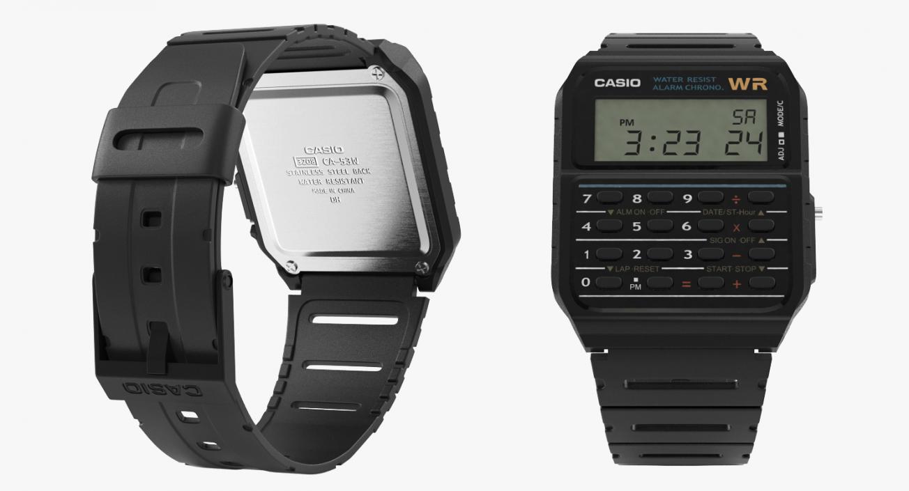 Casio Data Bank Calculator Watch 3D
