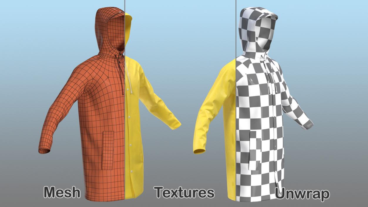 Raincoat Waterproof 3D model