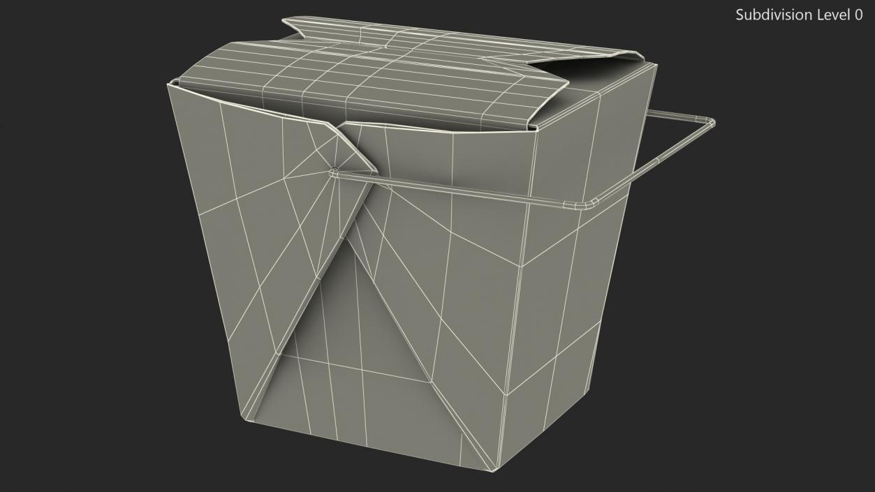 3D model Paper Take Out Food Container 32 Oz