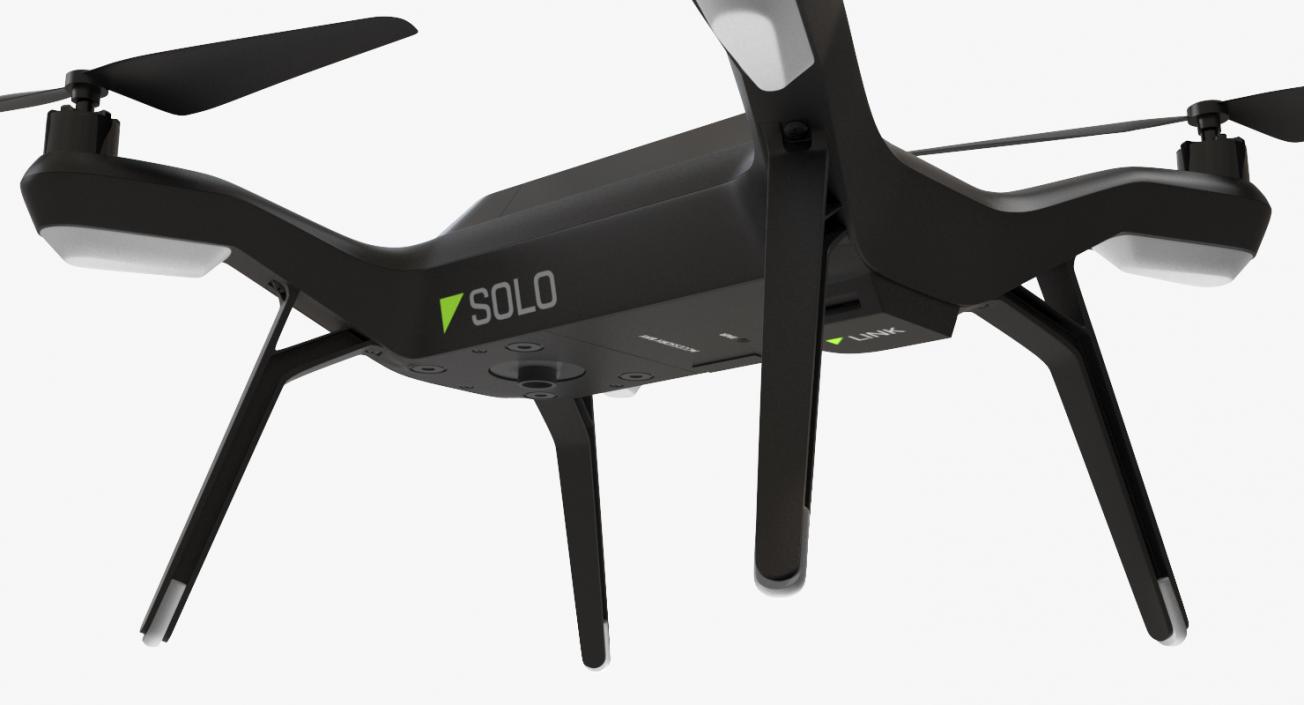3DR Solo Drone Quadcopter Set 3D model